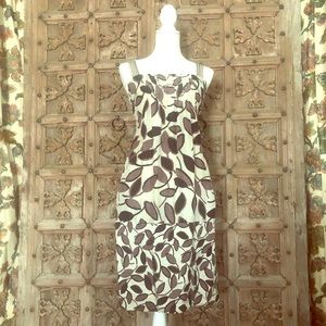 BCBG Maxazria Silk Muted Floral Dress